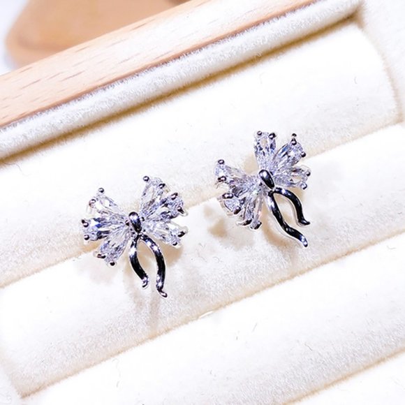 🔥 Unique Creative Designer Cute Bow Knot Stud Earrings, GPMB1534 - Picture 2 of 5